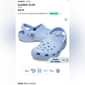 Blue Classic Crocs